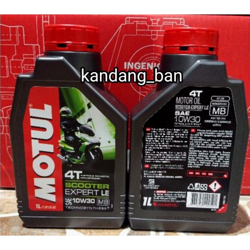 OLI MOTUL MATIC SCOOTER EXPERT LE  10W-30 1L , UNTUK SEMUA MATIC  (100% ORIGINAL)