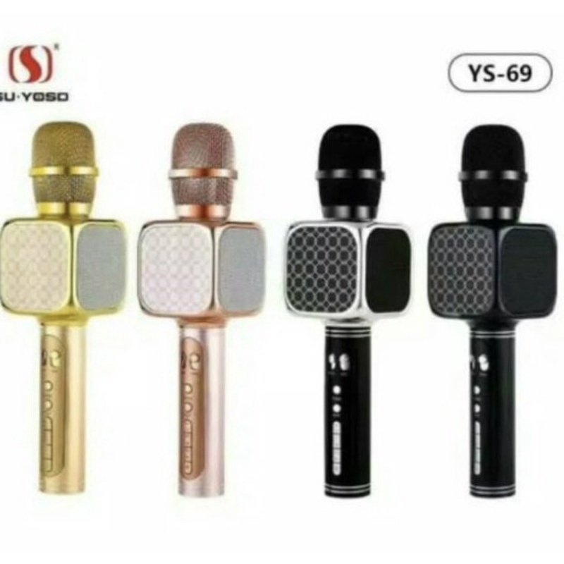 Mic bluetooth karaoke YS-69 Mic Wireless karaoke mikrofon smule