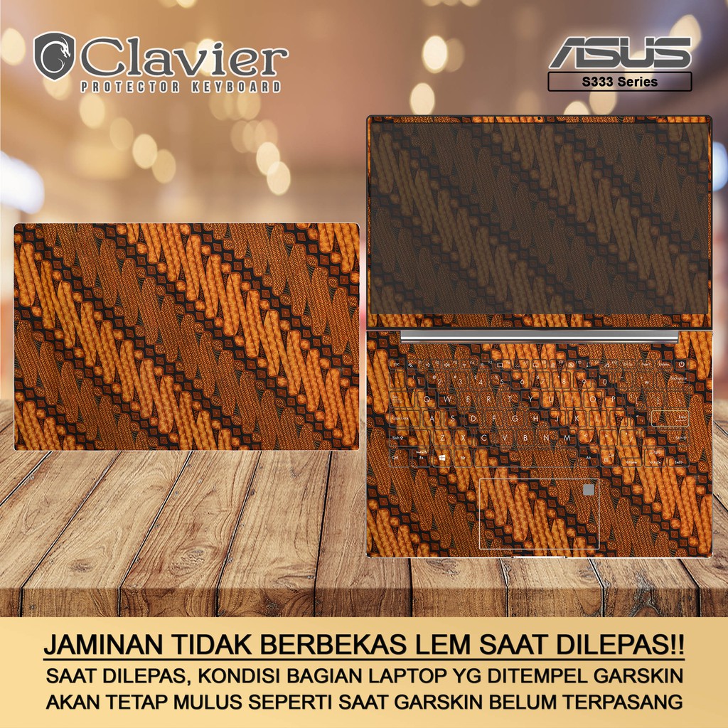 Cover Garskin Laptop Asus VivoBook S13 S333 S333E S333EA S333J S333JQ Transparan Gambar Fullbody