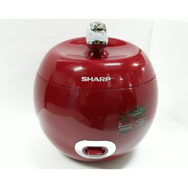 Rice Cooker / Magic Com Sharp Apple 0.8 Liter ( Merah ) KS-P8MY-RD