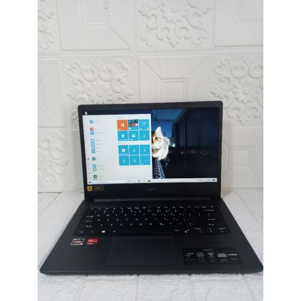 Laptop Acer Aspire a314 AMD Ryzen 3-3250u 4gb/256gb Slim Mulus