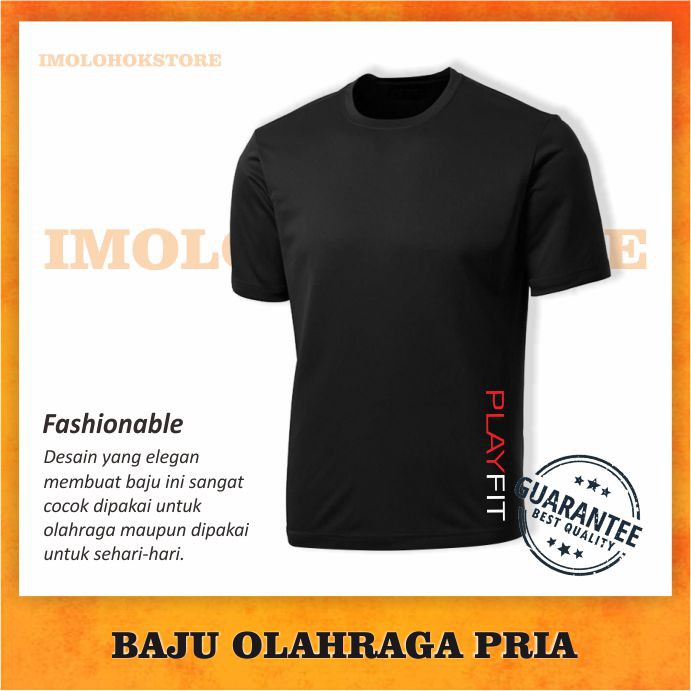 KAOS OLAHRAGA PRIA BAJU RUNNING LARI JOGGING PAKAIAN FUTSAL KAOS RUNING JOGING SEPEDA BAJU FUTSAL