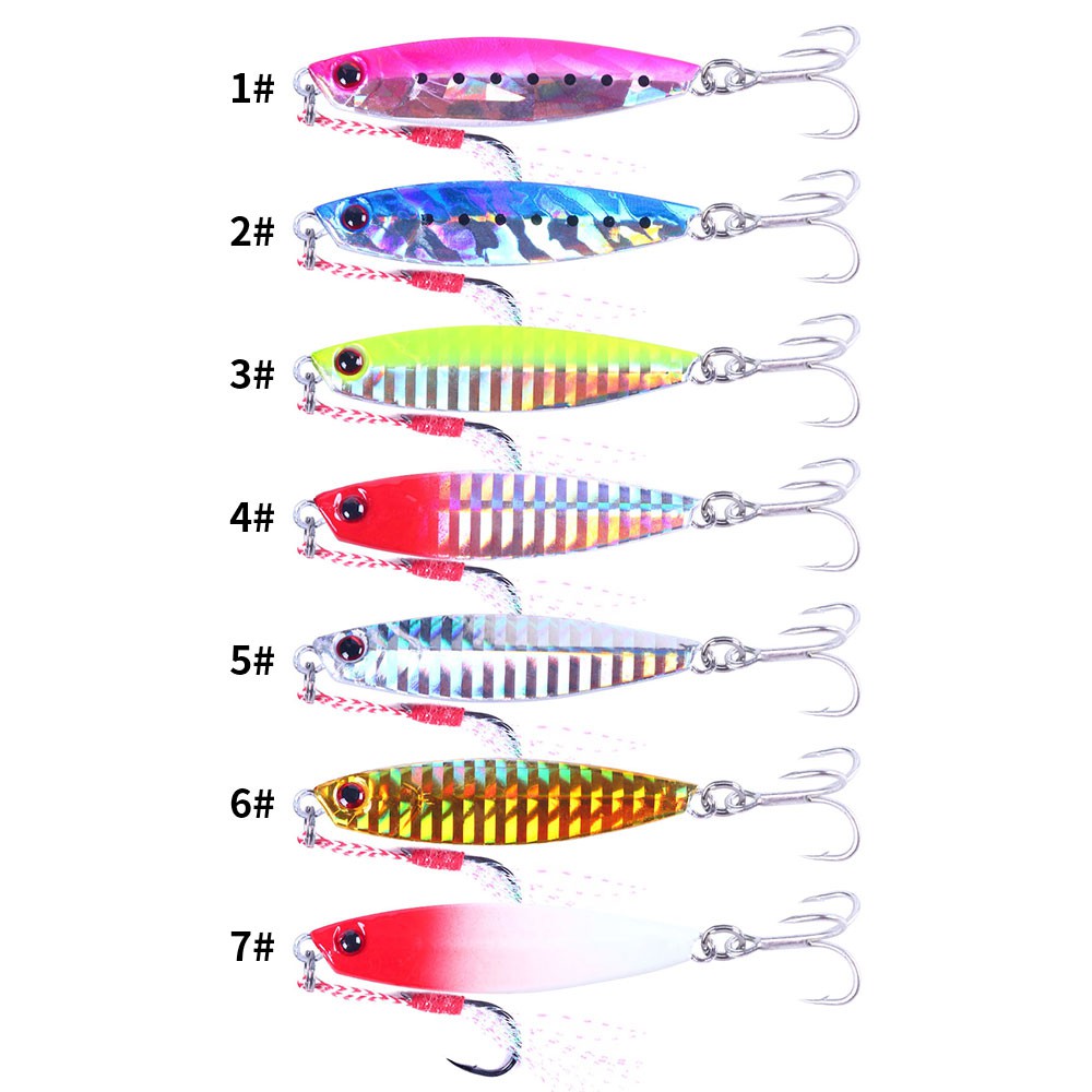 HENGJIA NEW 1PCS Luminous Metal Cast Jig Spoon 10g/15g/20g/25g/30g/40g Umpan Pncing Shore Casting Jigging Lead Fish Sea Bass Fishing Lure Artificial Bait Ikan Tackle