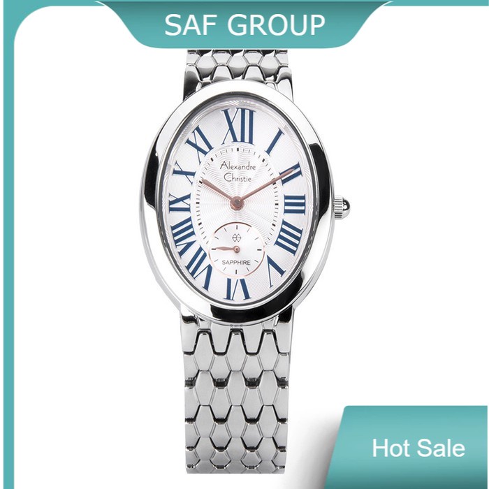JAM TANGAN WANITA ALEXANDRE CHRISTIE AC 2667 / AC2667 SILVER WHITE ORIGINAL by plp