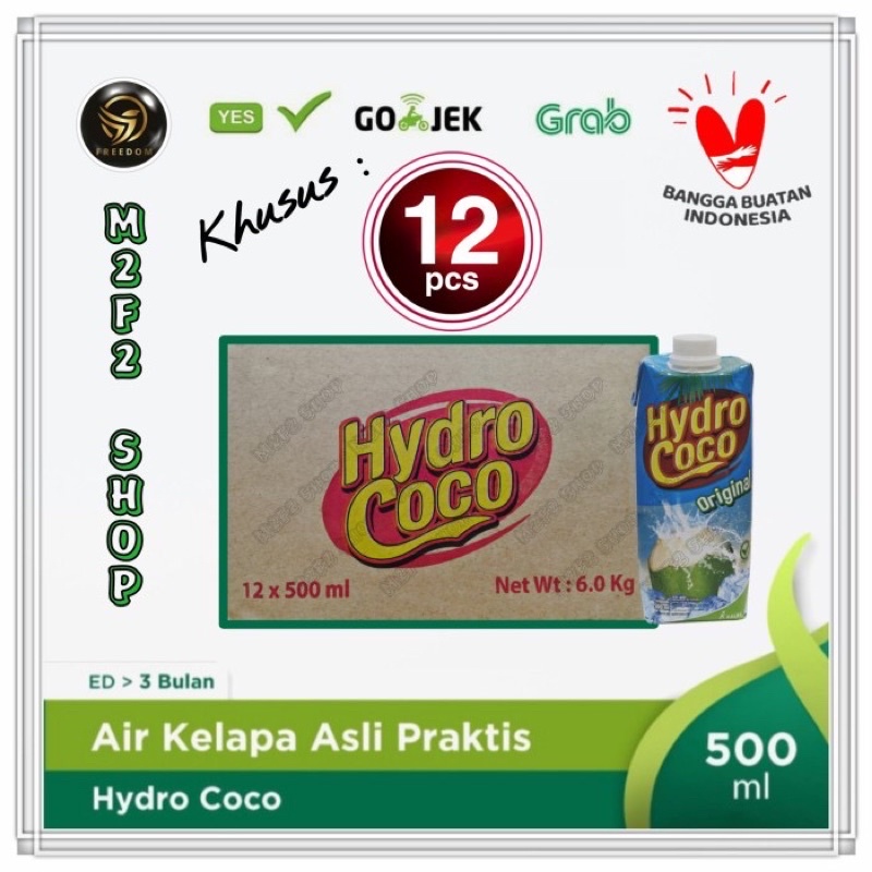 

Minuman Air Kelapa Hydro Coco Original - 500 ml Kemasan Karton (Khusus Bluebird/Gosend/Grab)