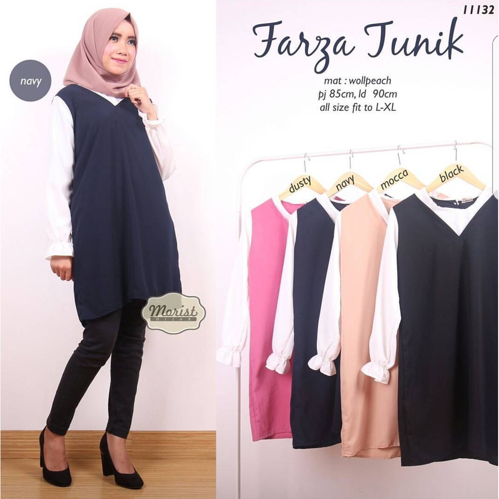 Farza tunik - PROMO CUCI GUDANG / Pakaian wanita muslim / Obral baju murah