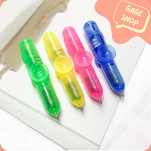 

pulpen bolpen gel pen putar spinner LED (4/8/12 pcs) lucu pen ATK alat tulis kebutuhan anak sekolah imut bisa COD termurah bisa COD import