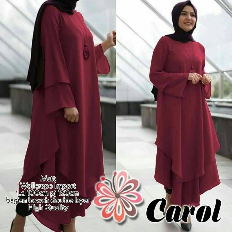 ATASAN TUNIK CAROL TUNIK / ATASAN, TUNIK, Blouse wanita, atasan wanita, BLOUSE, Fashion muslim, baju