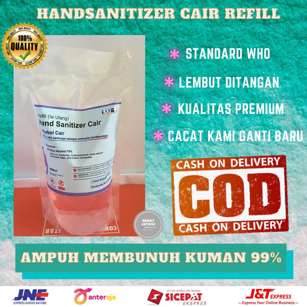 HANSANITIZER CAIR REFILL 500ML HANDSANITIZER HAND SANITIZER HAND SANITAZER HAND SANITAIZER SANITAZER