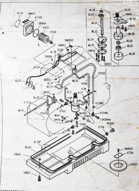 SK310 Original Siruba Mesin Jahit Obras F700