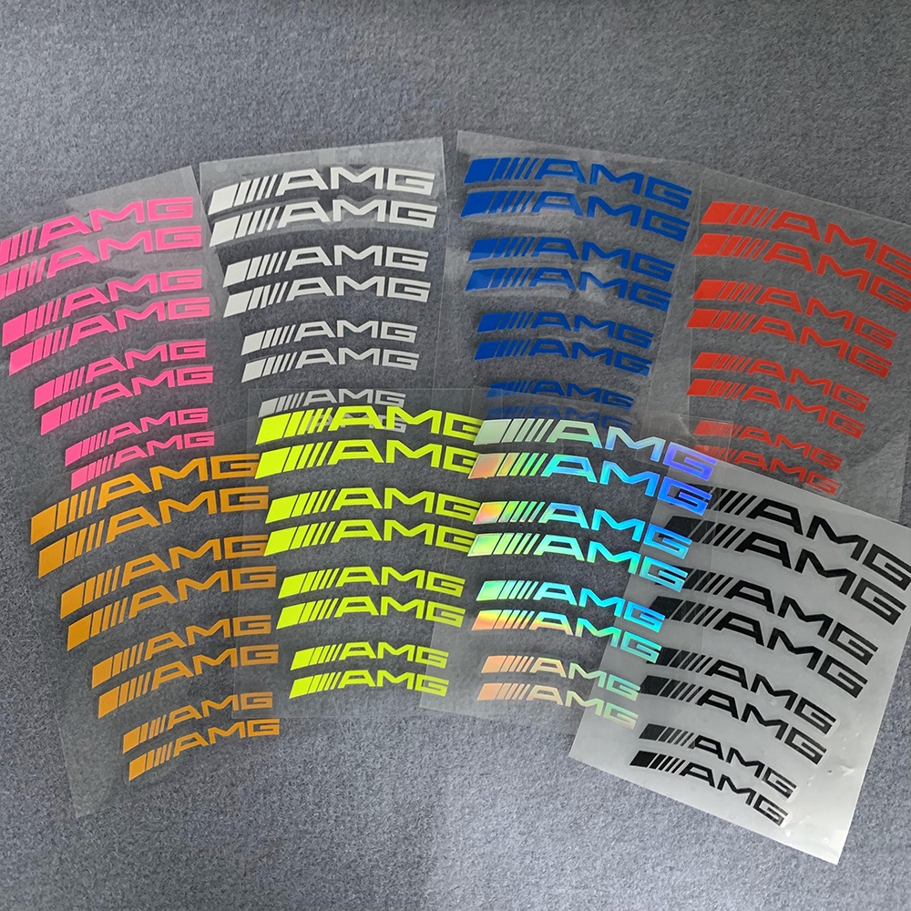 AMG Brake Caliper Sticker Mercedes Benz Reflektif Stiker Stiker Mobil Tahan Air