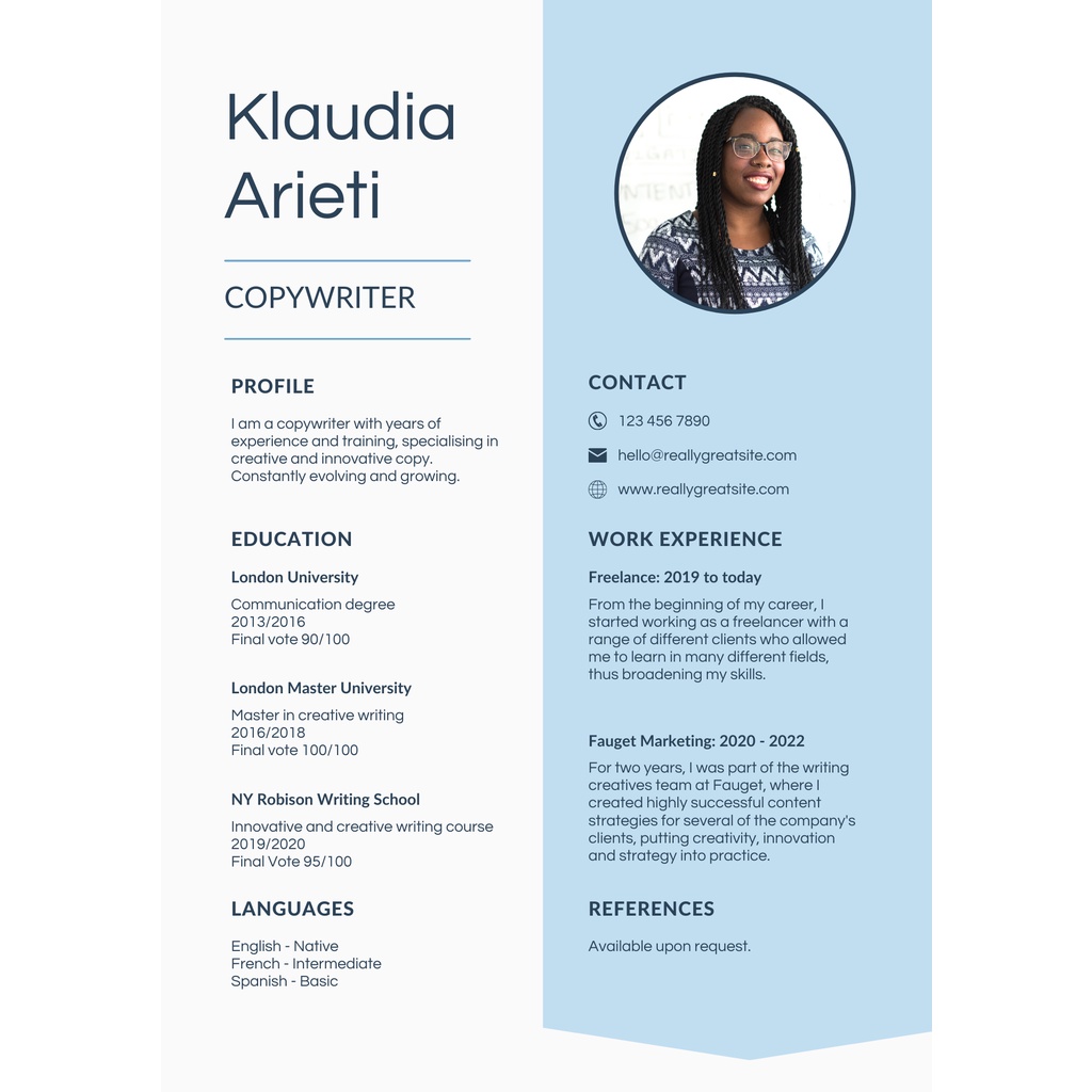 Jasa Desain CV MURAH DAN CEPAT