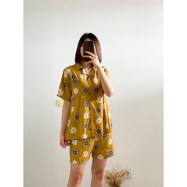Doora Short Set (Set santai bermotif)