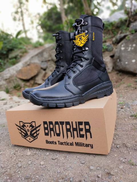 SEPATU PDL BROTRHER SWAT KULIT ASLI SEPATU PDL TNI POLRI SECURITY SATPAM SEPATU BOOTS PRIA WANITA