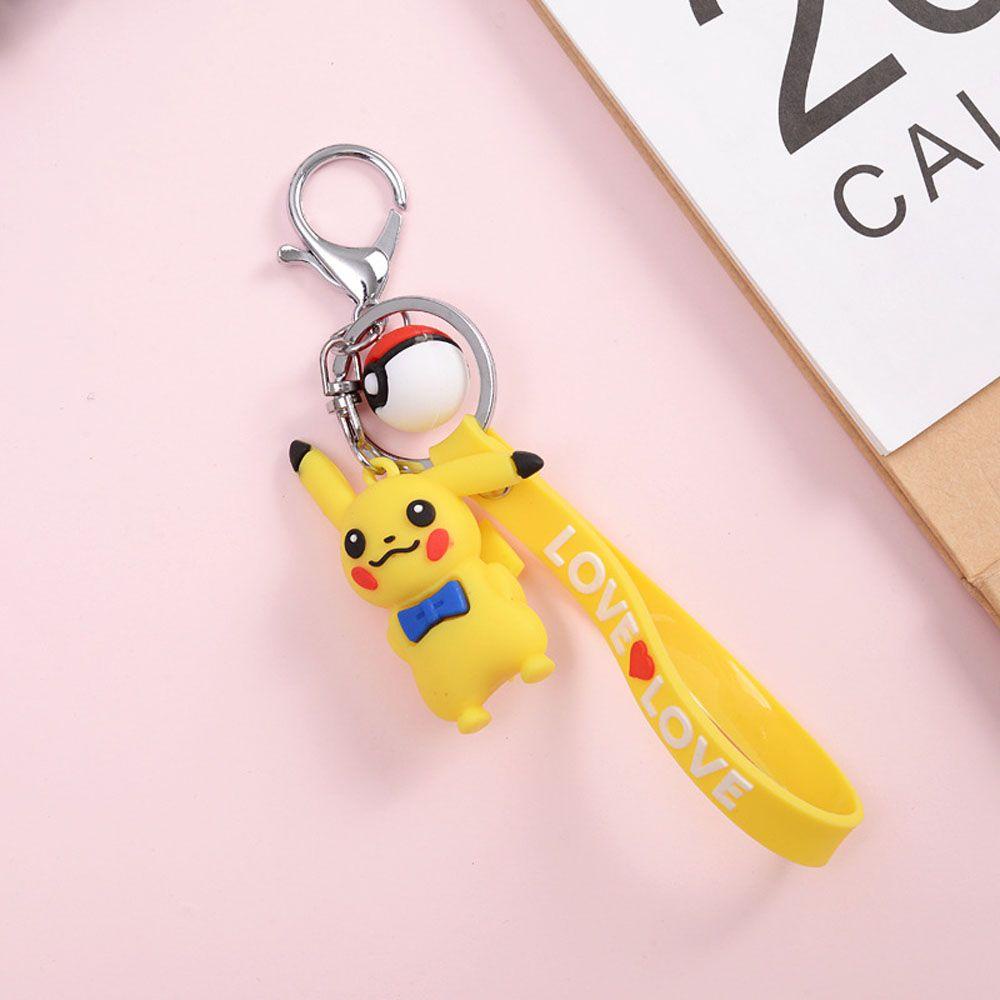 Lanfy Pikachu Gantungan Kunci Hadiah Lucu Miniatur Gantungan Kunci Liontin Scultures Key Ring