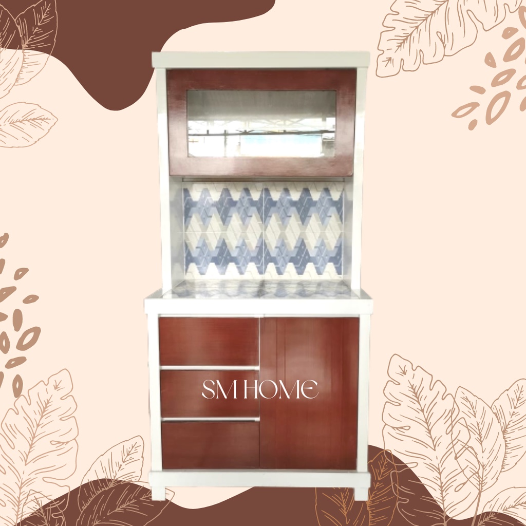 Lemari sayur 2 pintu /Rak sayur 2Pintu /Rak Dapur/Rak Piring Multipleks Rak Serbaguna Minimalis