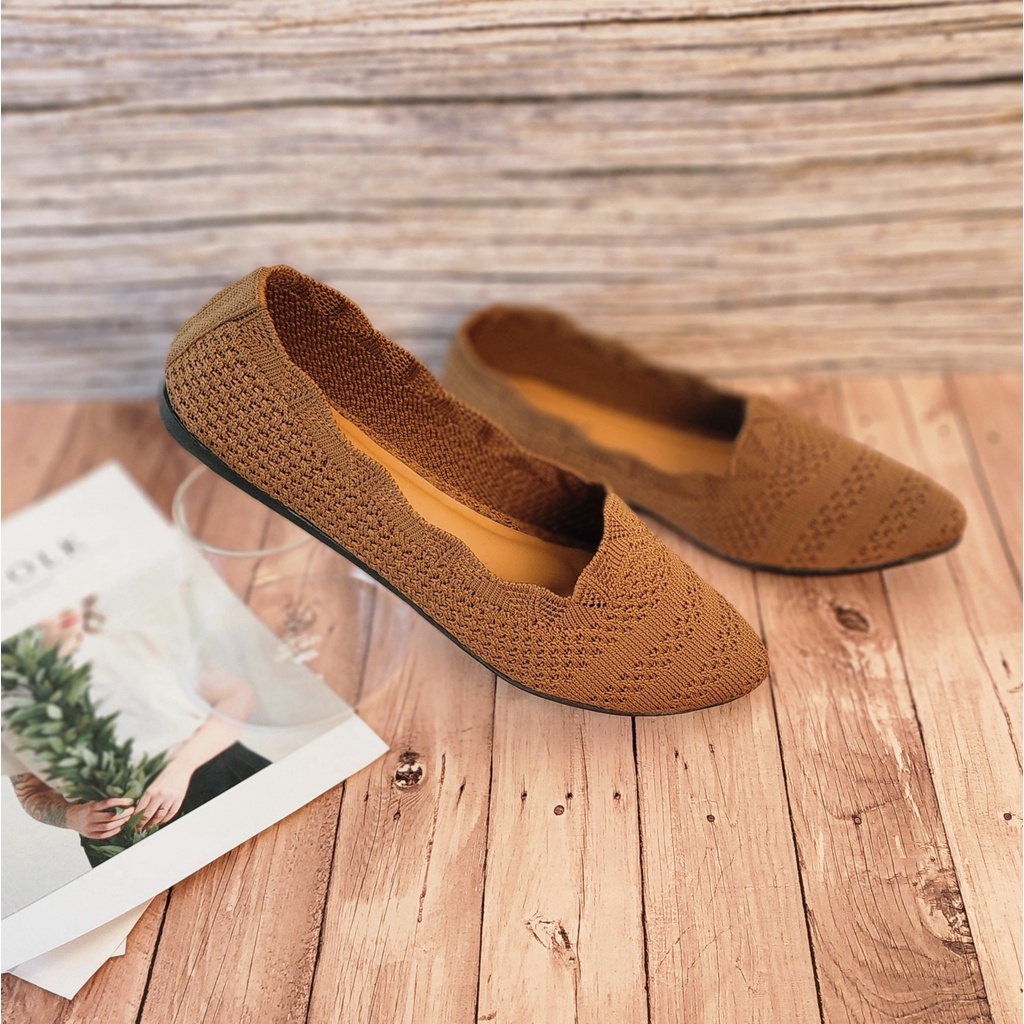 ARLAINE JENNY Sepatu Rajut Wanita Import / Sepatu Flat / Sepatu Rajut Wanita / Gratica / Flat Shoes Wanita / Sepatu Flat Shoes Wanita