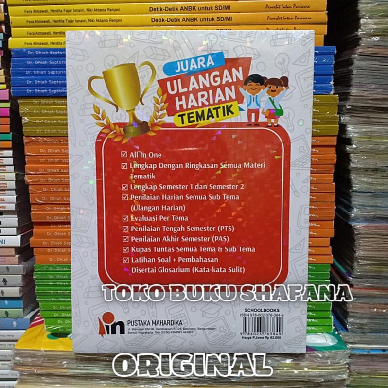Buku Juara Ulangan Harian Tematik Kelas 5 SD/MI Pustaka Mahardika Kurikulum 2013 ORI