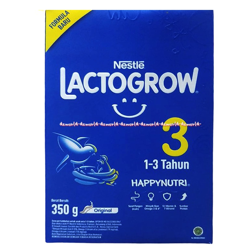 Nestle lactogrow 3 Susu Formula 350gr 1-3tahun lactogen 3 Happy nutri