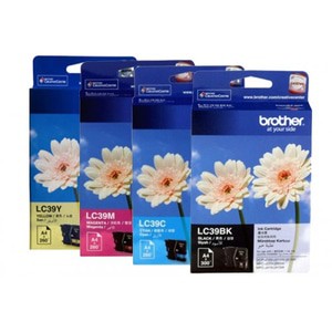 Paket Brother LC-39 Ink Cartridge Original [B.C.M.Y]