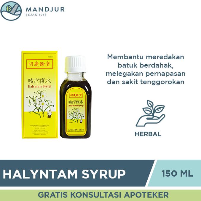 

BISA COD Halyntam Syrup - Obat Batuk Berdahak, Sakit Tenggorokan, Sesak Napas /OBAT HERBAL ASAM URAT/OBAT HERBAL PELANGSING/OBAT HERBAL KOLESTEROL/OBAT HERBAL DIABETES