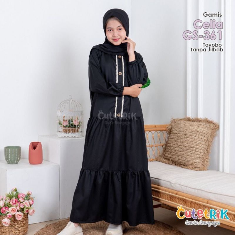 Baju Anak Perempuan Gamis Celia by Cutetrik