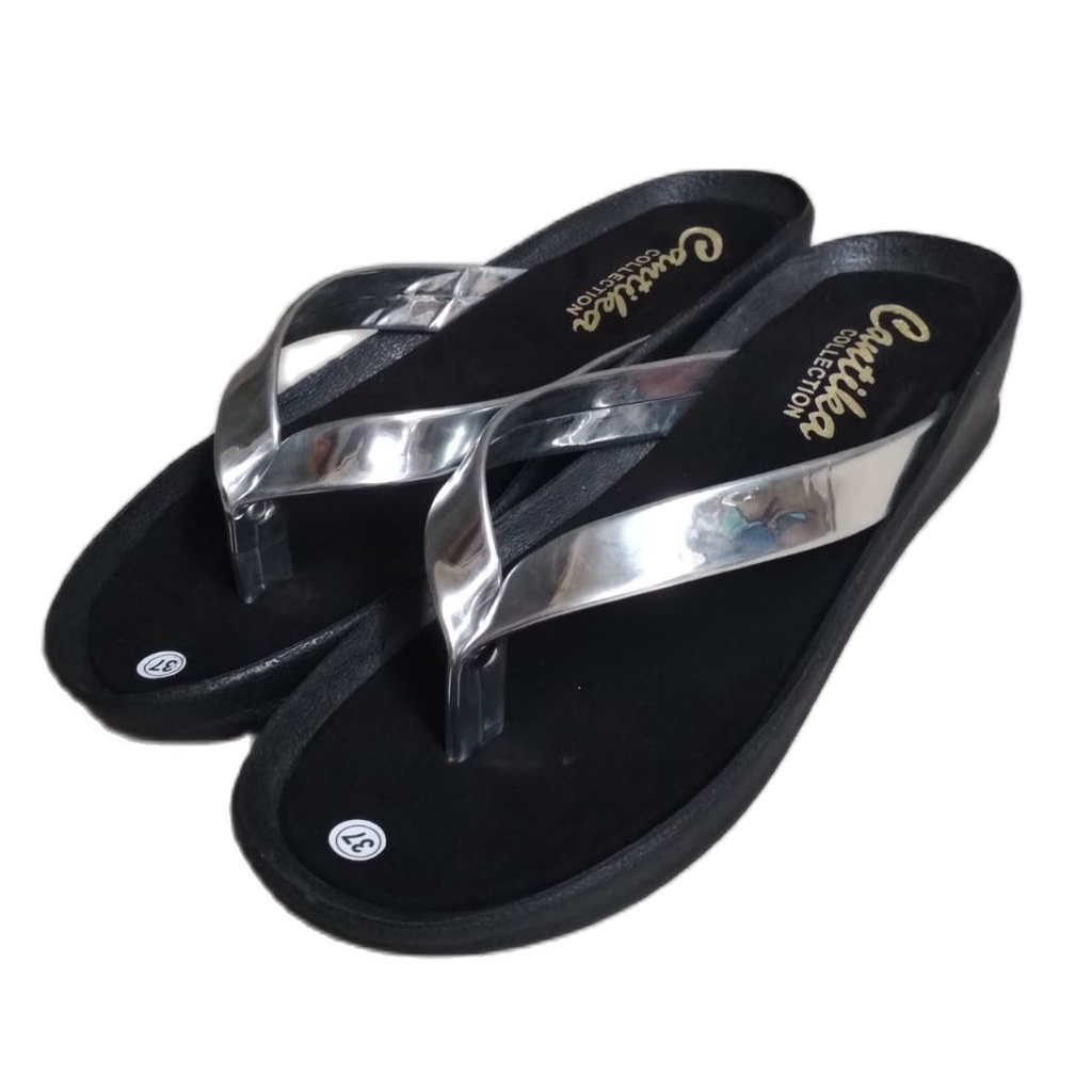 New Cantika Sandal Wanita Cewek Model Terbaru Anti slip Sandal Manohara Sol Karet Anti Slip