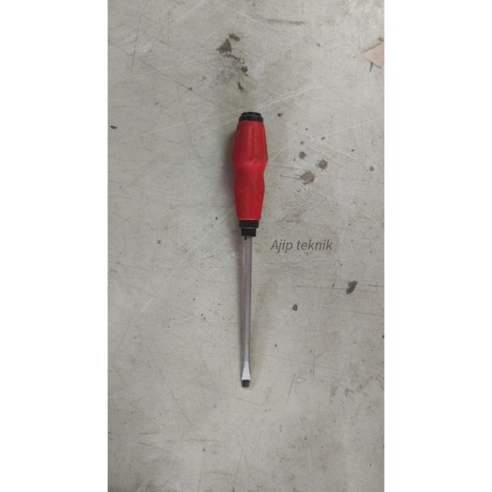 Obeng ketok 6&quot; minus gagang karet