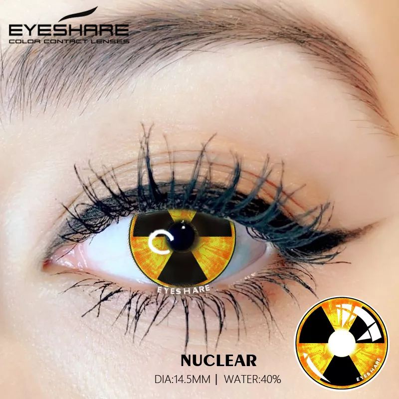 SOFTLENS COSPLAY IMPORT LENSA KONTAK SERI YELLOW MATA KUCING DINOSAURUS ULAR SNAKE HALLOWEEN KOSTUM LENSA BERWARNA UNTUK MATA