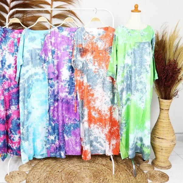 SS-432>> DASTER MAURA TIE DYE/DASTER LENGAN PANJANG/BAJU VIRAL KEKINIAN MURAH - Tie Dye