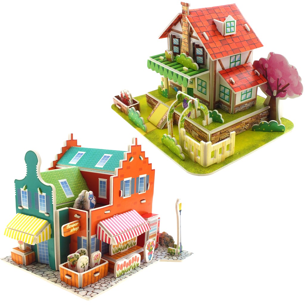 Mini 3D Puzzle GARDEN HOUSE | Kado Anak Sekolah | Hadiah Anak 1690-40