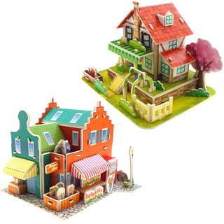 Mini 3D Puzzle GARDEN HOUSE Kado Anak  Sekolah Hadiah 