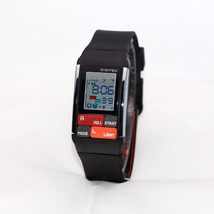Jam Tangan Wanita Sport Digital DIGITEC DG-3005 T Poptone Hitam Tombol Kombinasi.Barang Original