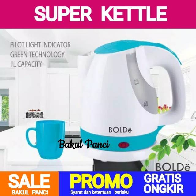 BOLDe TEKO LISTRIK SUPER KETTLE BOLDE Pemanas Air Elektrik Thermos Listrik