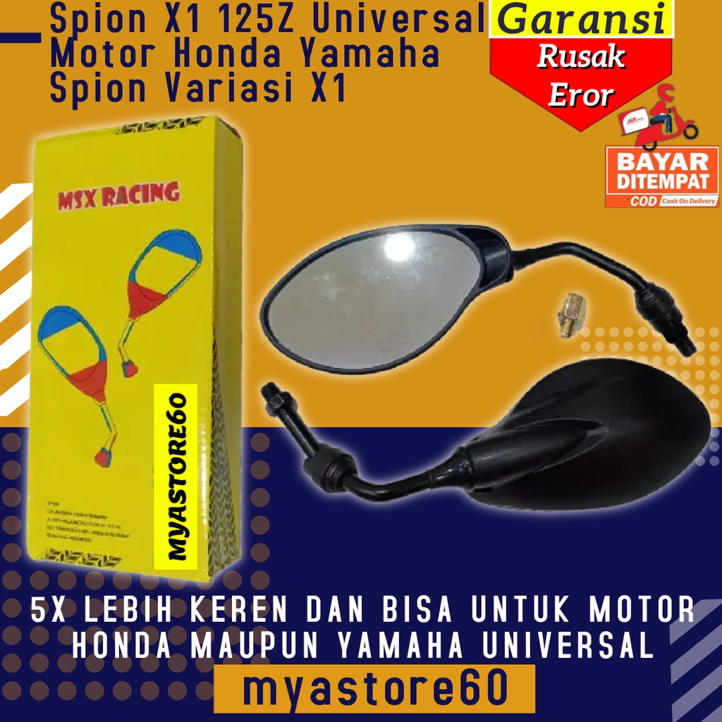 Spion Sepion X1 125Z Motor Honda Spion Sepion Variasi X1 Yamaha UNIVERSAL FREE Sambungan Spion