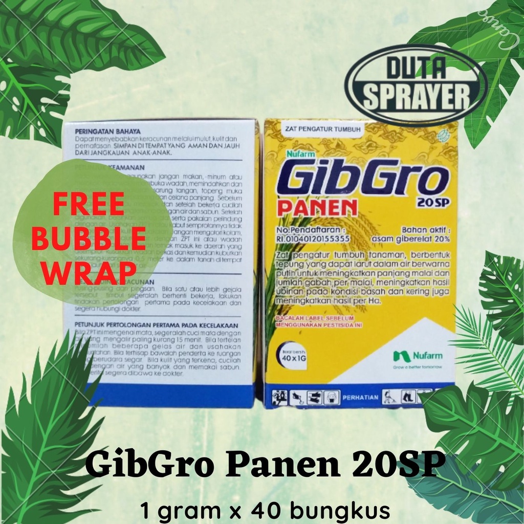 GibGro Panen 20 SP 1 G ZPT Padi 1 gram 1g 1gr Meningkatkan Hasil Panen