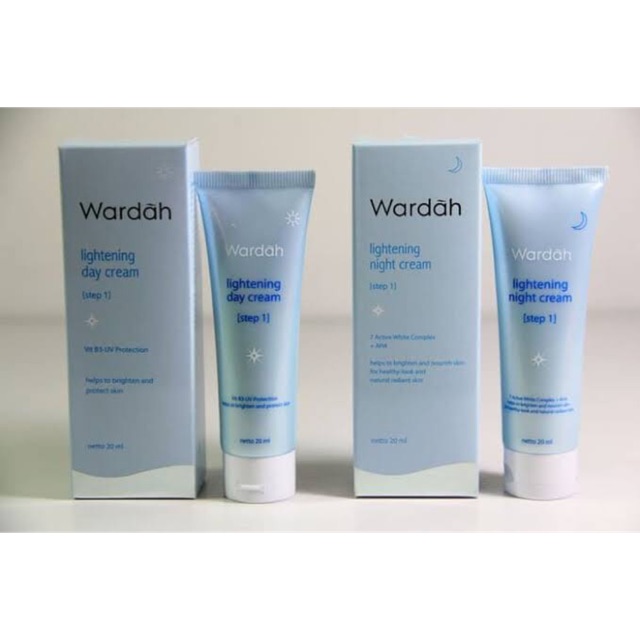 [ free sabun ] WARDAH LIGHTENING CREAM day cream 20 ml // CREAM WAJAH WARDAH LIGHTENING night cream 20 ml