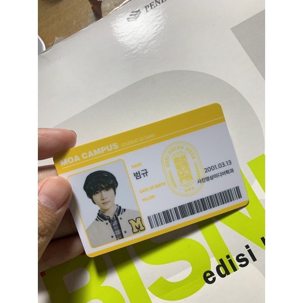 

STUDENT ID CARD TXT BEOMGYU