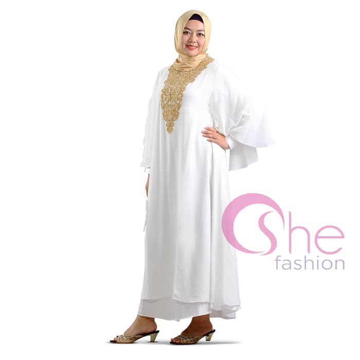 Beli Kaftan Kasual Wanita Muslimah - Candytuff Gold Kaftan Murah  ER-248