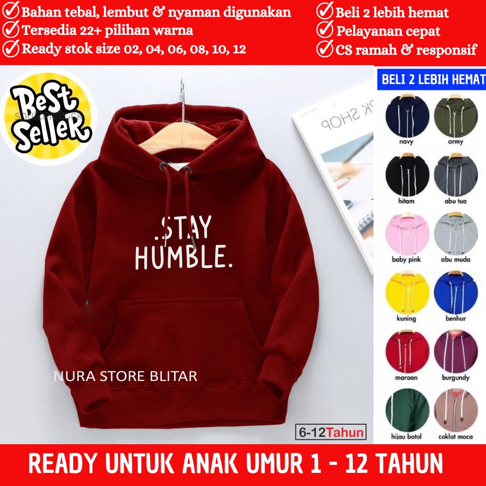 Jaket Hoddie Switer Sweater Jumper Fashion Lengan Panjang Anak Cowok Cewek Laki Perempuan Tanggung K