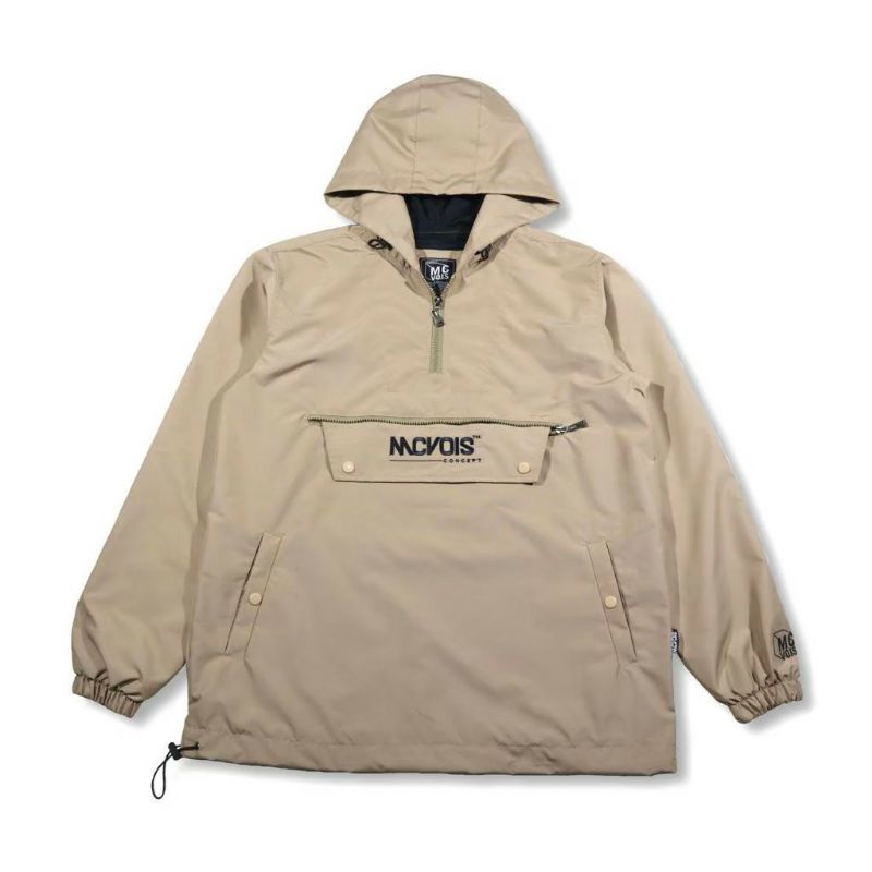 Jaket Cagoule Cream Unisex Premium Distro (BAYAR DI TEMPAT)