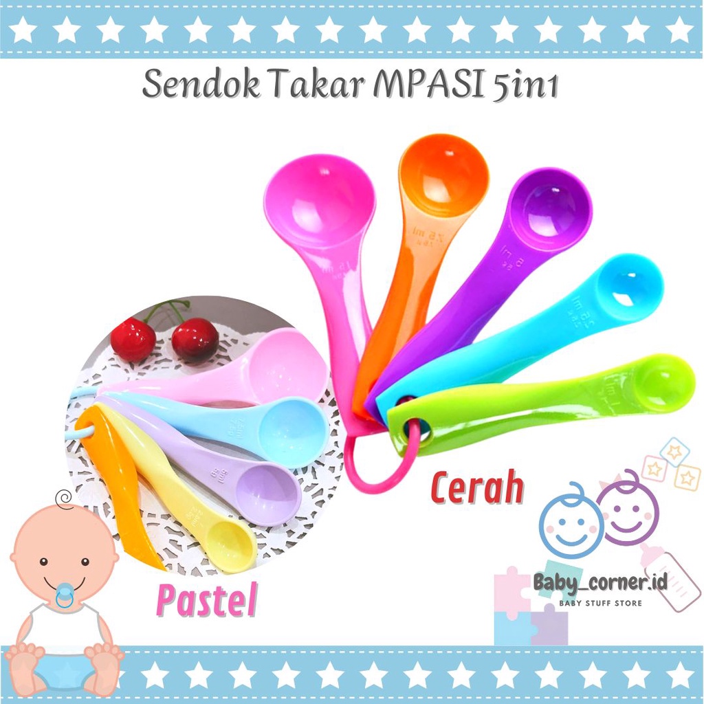 Sendok Takar MPASI 5 in 1 | Sendok Ukur Takaran | Measuring Spoon