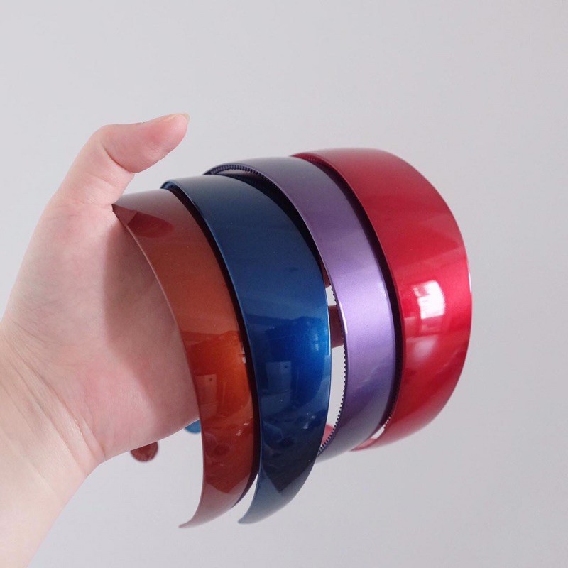 Bando Polos Glossy (4 cm) - Turban Bando Lebar Bando Fashion Bando Tebal KOREA Import