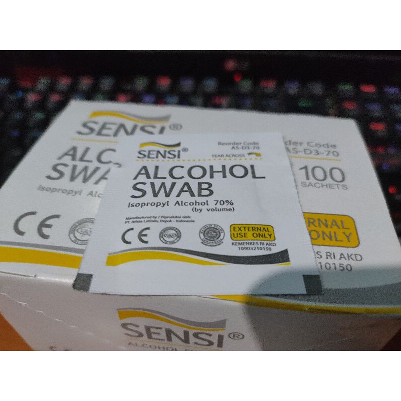 Alkohol Swab Sensi /tisu alkohol Sensi @eceran