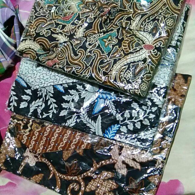 Kemeja Batik Lengan Pendek Hrb026 Kenongo Hem Pendek Padi Murah Keren M L Xl Batik Pria Wajik Biru