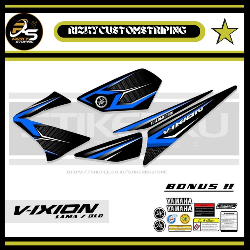 STIKER STRIPING VARIASI YAMAHA VIXION LAMA/OLD# VARIASI VIXION OLD/LAMA#