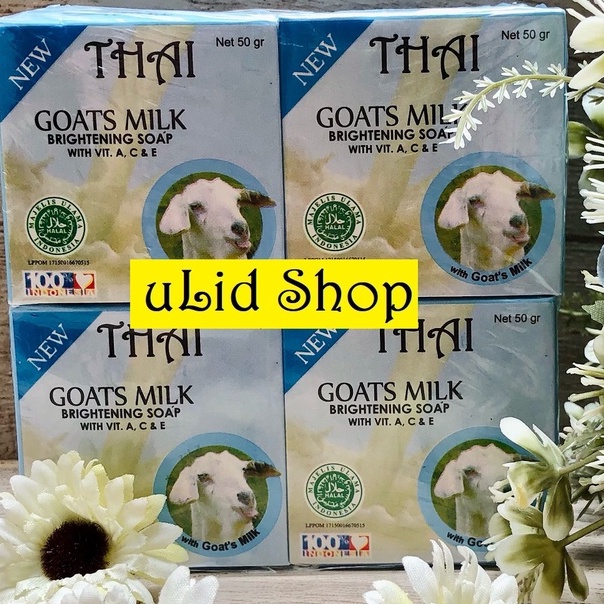 SABUN SUSU KAMBING SABUN THAI GOATS MILK 50gr MURAH HARGA GROSIR BISA BAYAR DI TEMPAT ULID SHOP