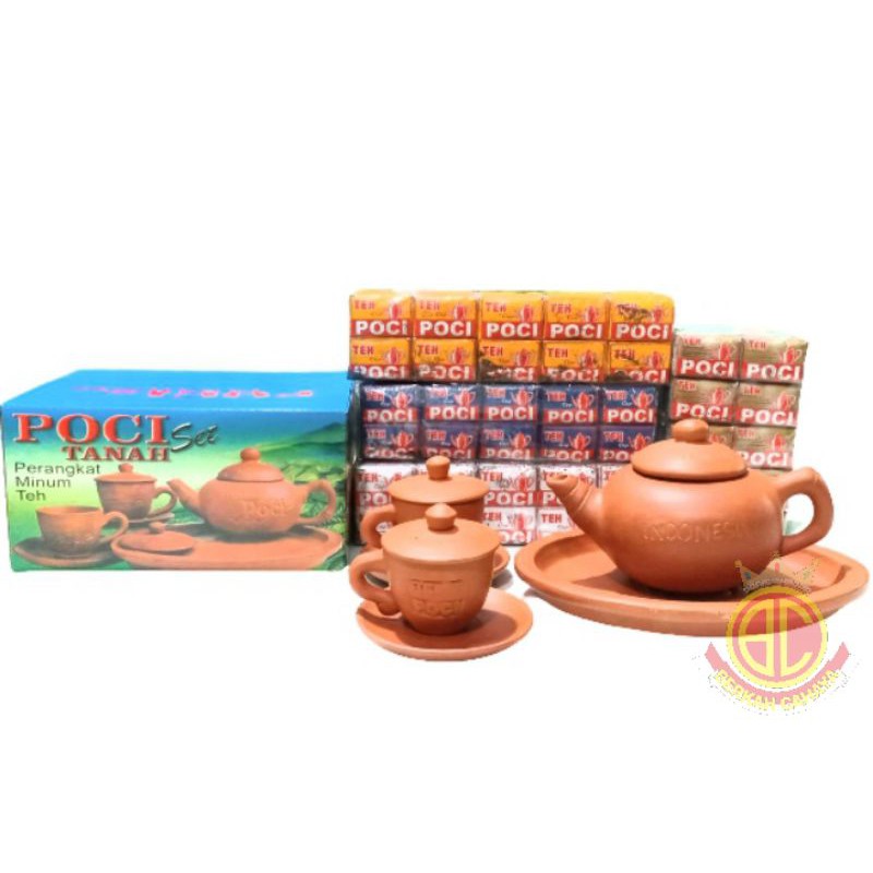 Poci Tanah Set Waluh Cap Poci Tegal