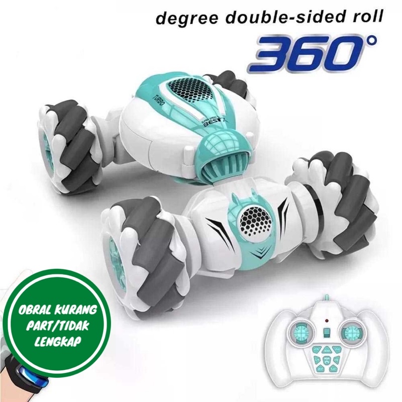 [OBRAL RIJEK] Remote Control Stunt Car Remote 360 Degree 4WD 2.4G S-012