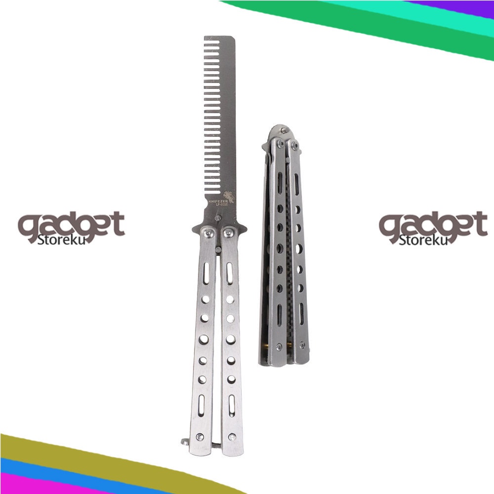 Sisir Besi Butterfly Balisong Latihan Knife CS GO